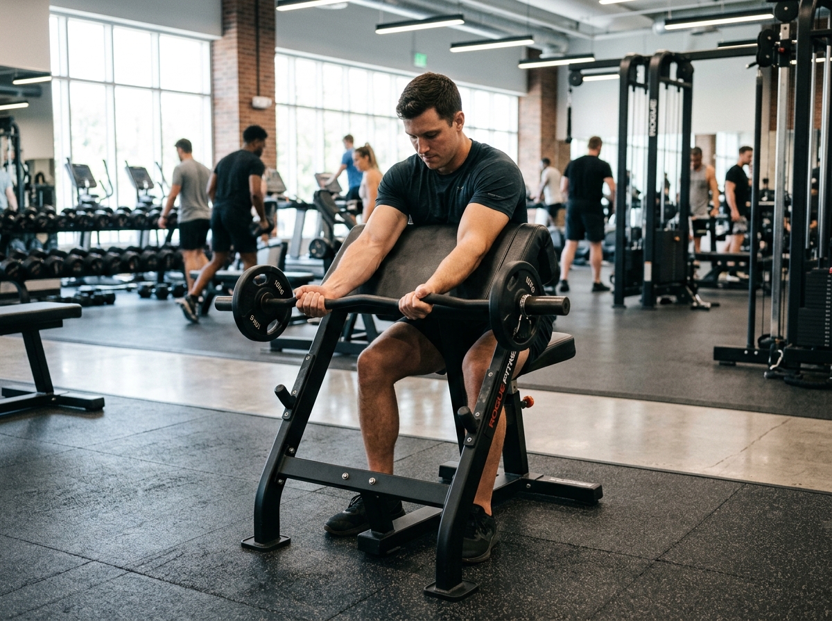 Pupitre à biceps (preacher curl)